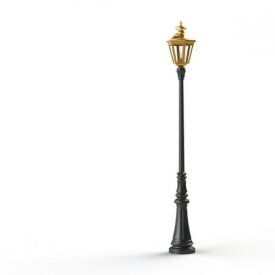 Louis XIII 06 | Messing Parkleuchte – klassische Mastleuchte für repräsentative Außenbereiche von Roger Pradier